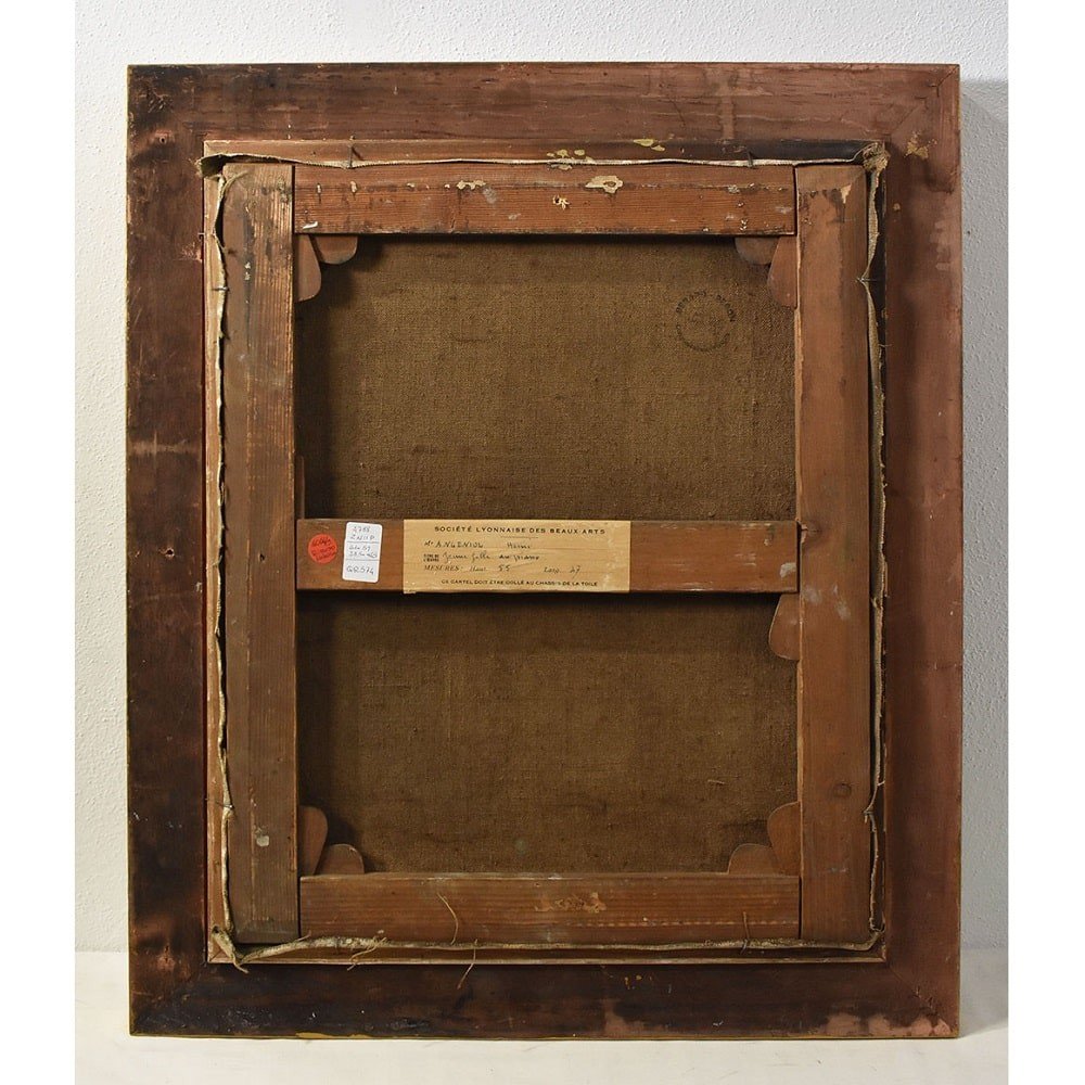 QUADRI ANTICHI, RITRATTI DI DONNA AL PIANOFORTE, METÀ DEL NOVECENTO. (QR574)-photo-6