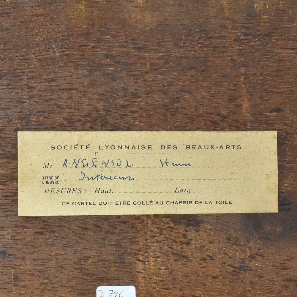 QUADRI ANTICHI, RITRATTI DI DONNA CHE LEGGE, METÀ DEL NOVECENTO. (QR575)-photo-4