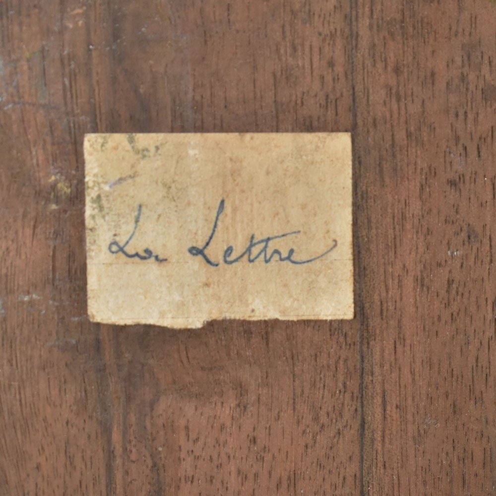 QUADRI ANTICHI, RITRATTI DI DONNA CHE LEGGE, LA LETTERA, METÀ DEL NOVECENTO. (QR578)-photo-3