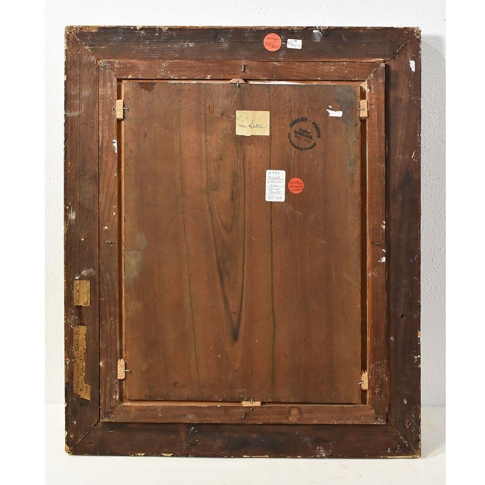 QUADRI ANTICHI, RITRATTI DI DONNA CHE LEGGE, LA LETTERA, METÀ DEL NOVECENTO. (QR578)-photo-4