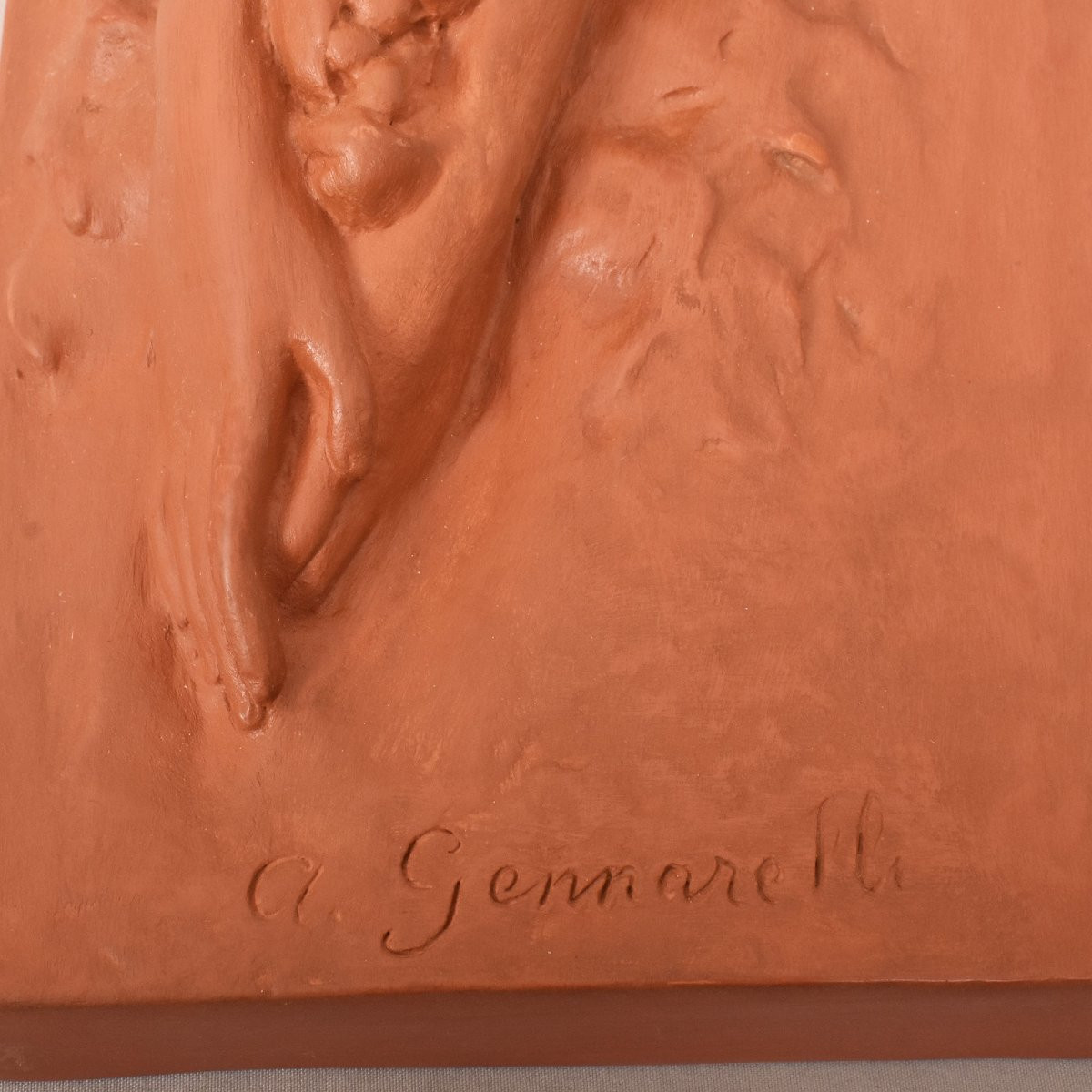 SCULTURE ART DECO IN TERRACOTTA, NUDO DI DONNA DISTESA, AMEDEO GENNARELLI. (STTE97)-photo-5