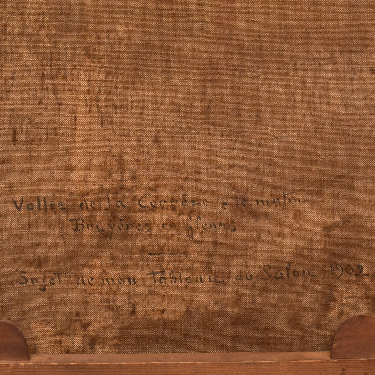 DIPINTI ANTICHI PAESAGGI, VALLE DELLA CORREZE E VILLAGGIO, DIDIER POUGET, OLIO SU TELA. (QP658)-photo-6