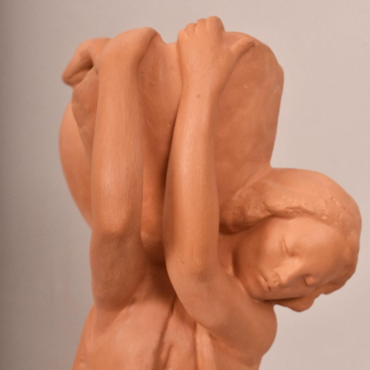 SCULTURE ART DECO IN TERRACOTTA, DONNE E ANFORA, AMEDEO GENNARELLI, SCULTORE ITALIANO. (STTE98)-photo-2