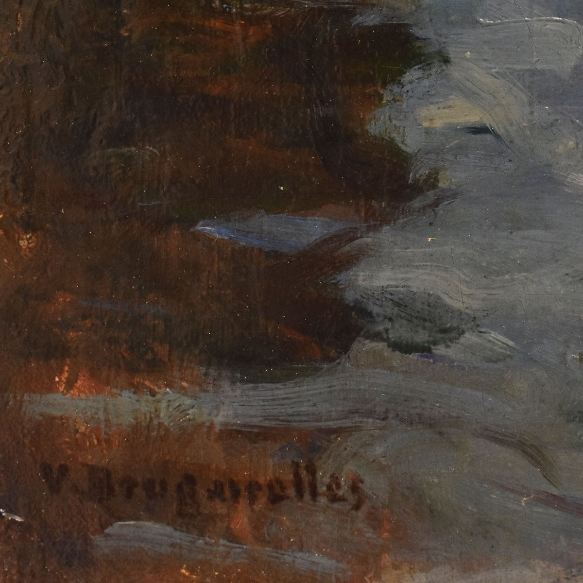 DIPINTI ANTICHI, QUADRI VEDUTA DI VENEZIA, PITTURA AD OLIO SU TELA, XX SECOLO. (QP694)-photo-5