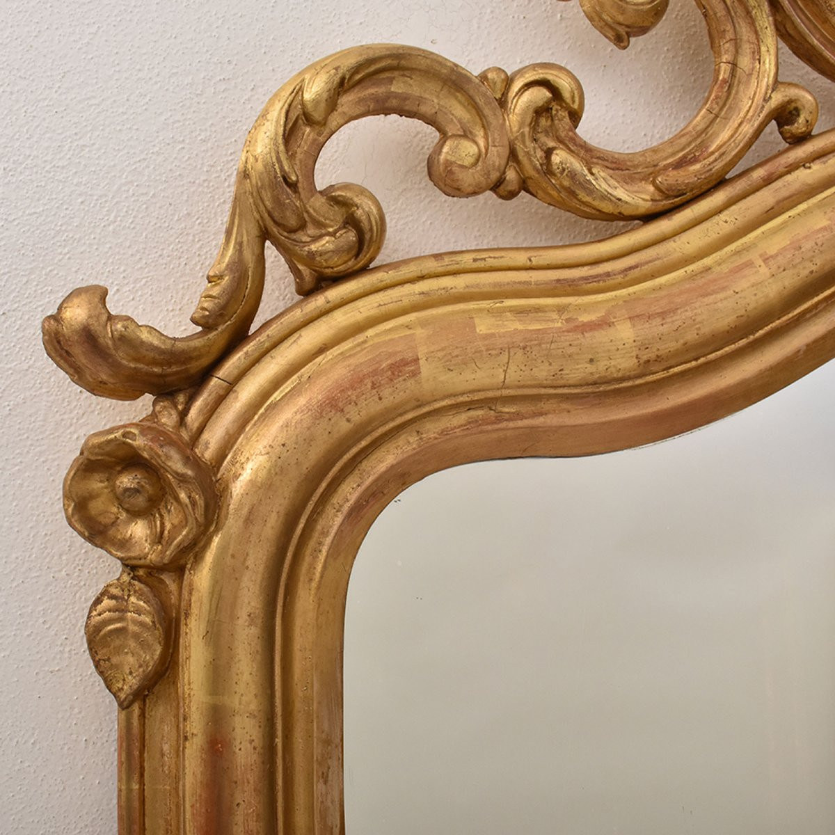 SPECCHIO ANTICO CON UVA, SPECCHIERA  ANTICA LUIGI FILIPPO, CORNICE DORATA, XIX SECOLO. (SPC194)-photo-3