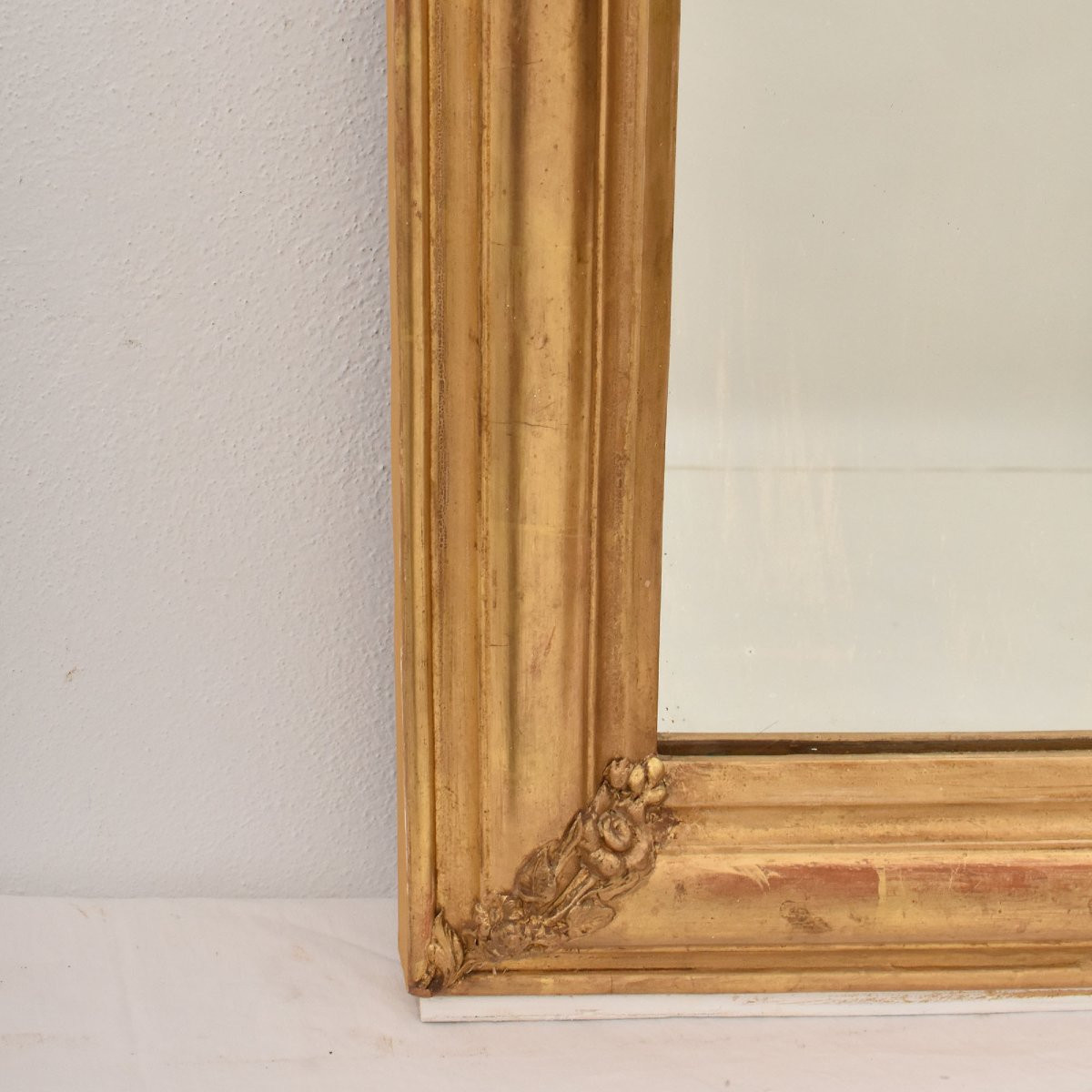 SPECCHIO ANTICO CON UVA, SPECCHIERA  ANTICA LUIGI FILIPPO, CORNICE DORATA, XIX SECOLO. (SPC194)-photo-4