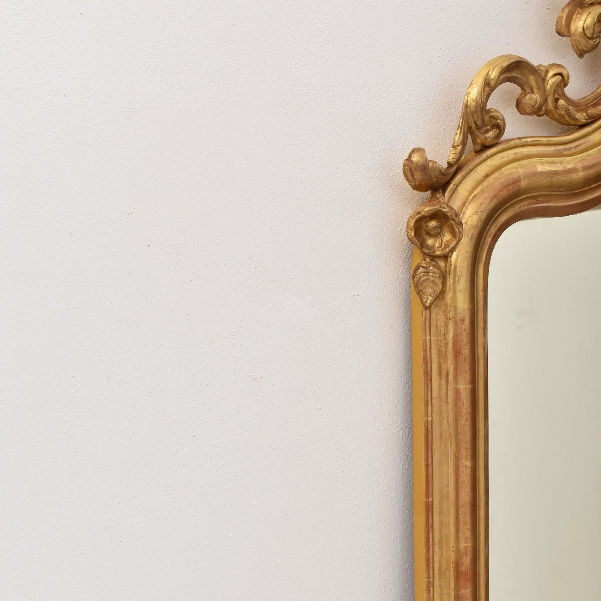 SPECCHIO ANTICO CON UVA, SPECCHIERA  ANTICA LUIGI FILIPPO, CORNICE DORATA, XIX SECOLO. (SPC194)-photo-5