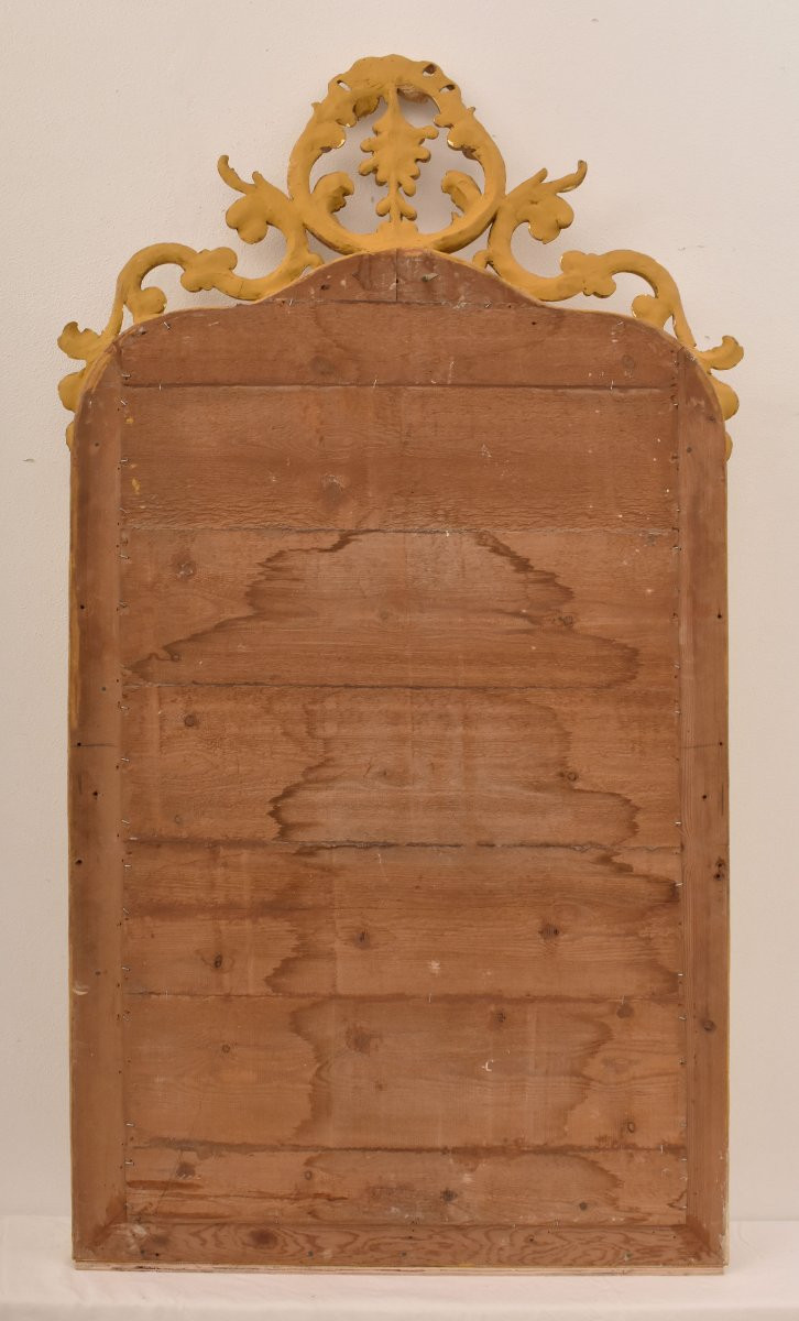 SPECCHIO ANTICO CON UVA, SPECCHIERA  ANTICA LUIGI FILIPPO, CORNICE DORATA, XIX SECOLO. (SPC194)-photo-6