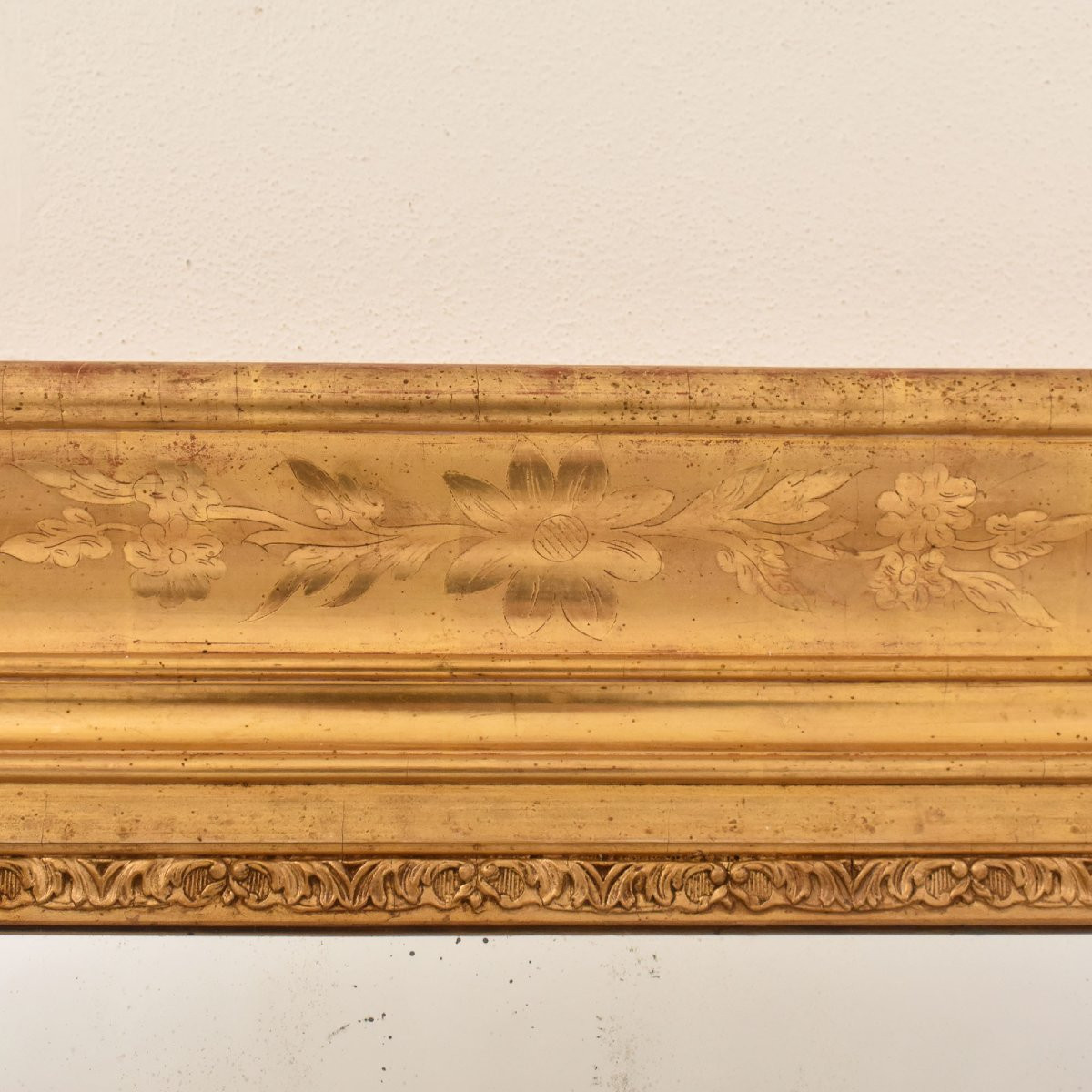 SPECCHIO ANTICO RETTANGOLARE, SPECCHIERA  ANTICA, CORNICE DORATA, XIX SECOLO. (SPR202)-photo-3