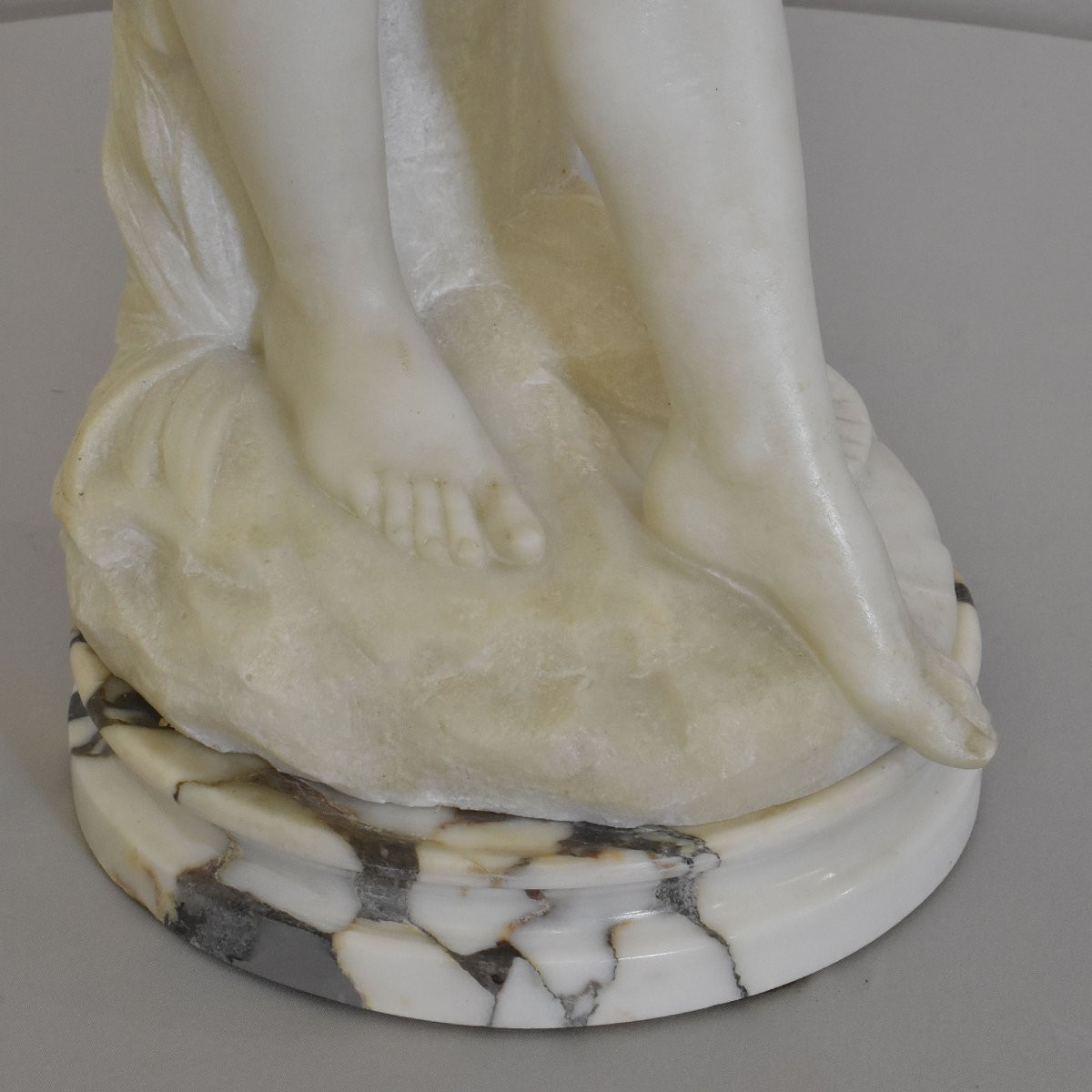 SCULTURA ANTICA  IN MARMO, SCULTURE ANTICHE DI DONNA, GUGLIELMO PUGI, FINE XIX. (STMA104)-photo-5