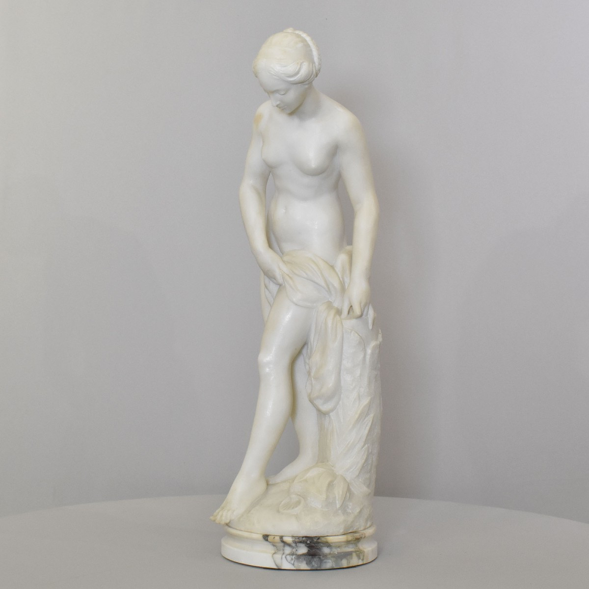 SCULTURA ANTICA  IN MARMO, SCULTURE ANTICHE DI DONNA, GUGLIELMO PUGI, FINE XIX. (STMA104)