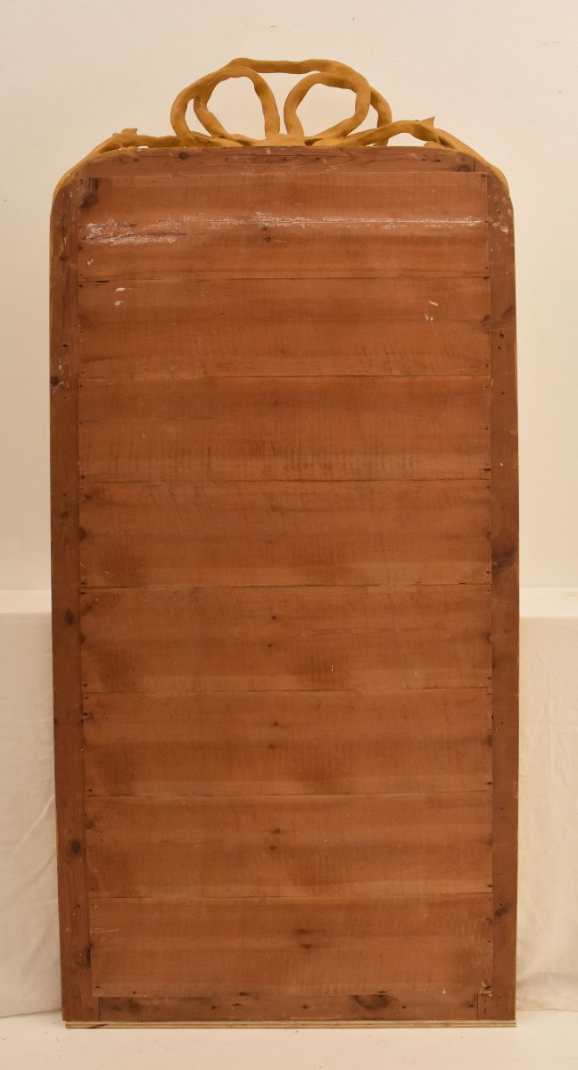 SPECCHIERE ANTICHE, SPECCHIO ANTICO CON NODO D'AMORE, CORNICE DORATA, XIX SECOLO. (SPC206)-photo-7