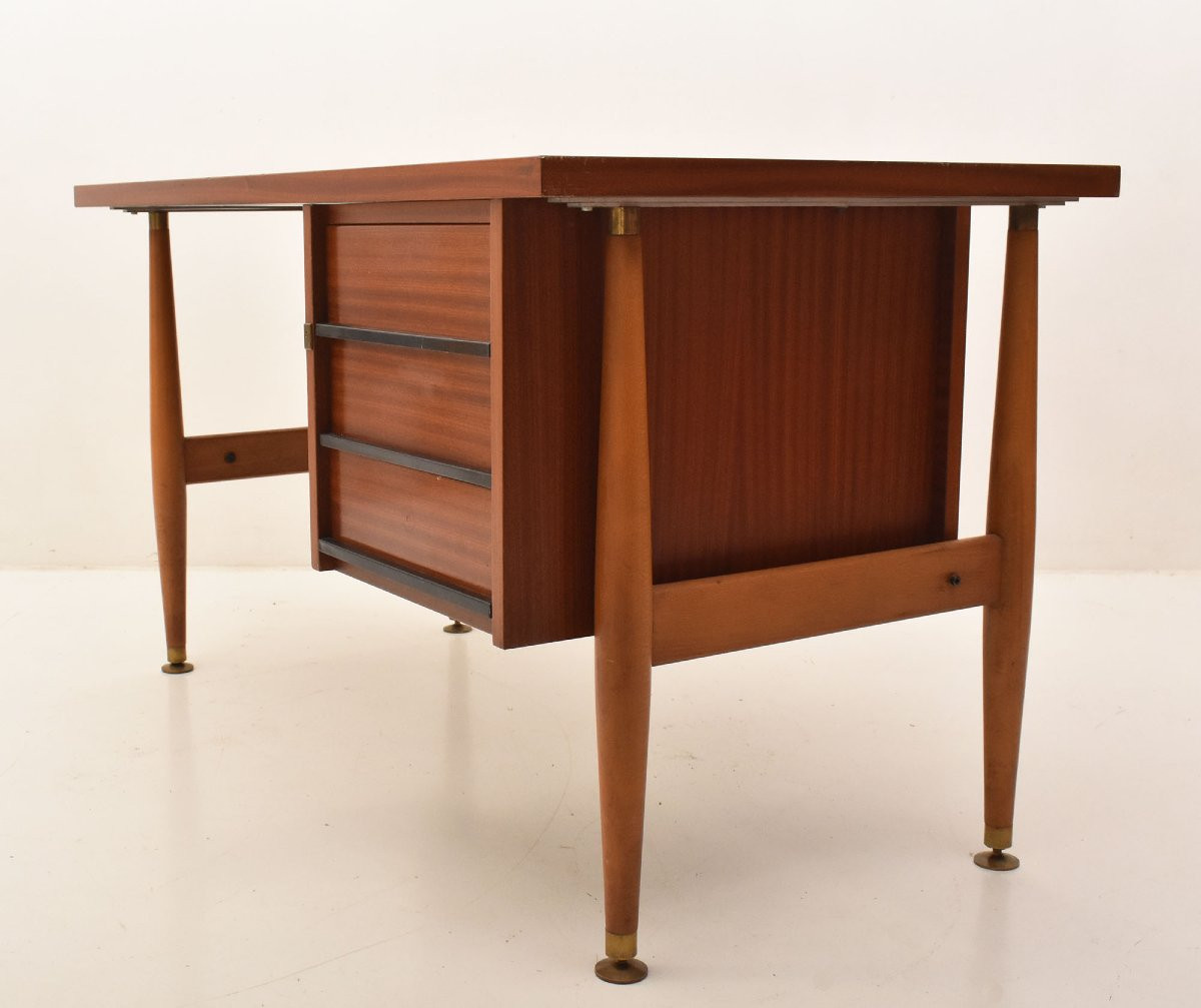 SCRIVANIA SCHIROLLI,  ANNI SESSANTA, DESIGN ITALIANO, MODERNATIATO. (SCR42)-photo-1