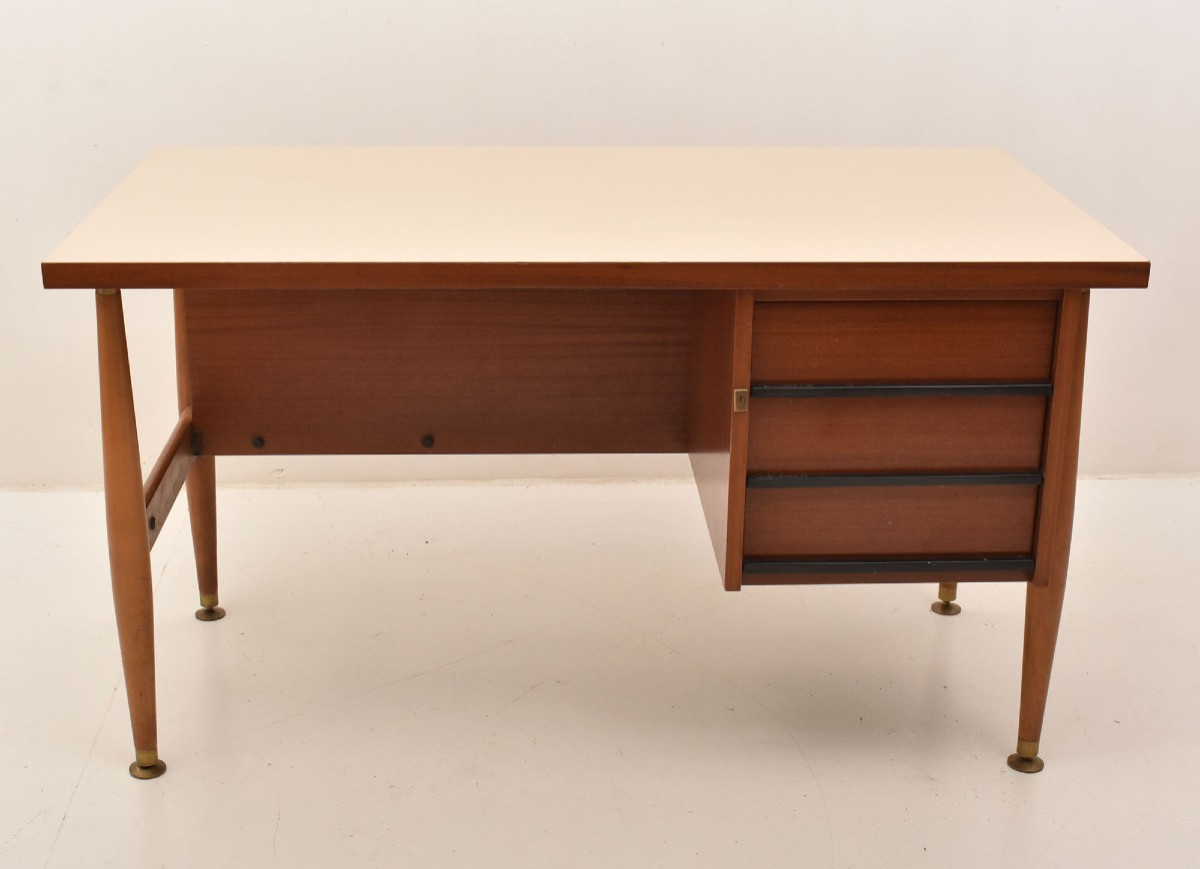 SCRIVANIA SCHIROLLI,  ANNI SESSANTA, DESIGN ITALIANO, MODERNATIATO. (SCR42)