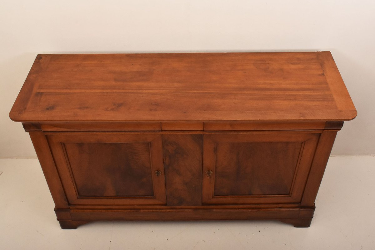 MOBILI ANTICHI, CREDENZA  ANTICA CAPPUCCINA IN NOCE, LUIGI FILIPPO, EPOCA OTTOCENTO (CRE43)-photo-3