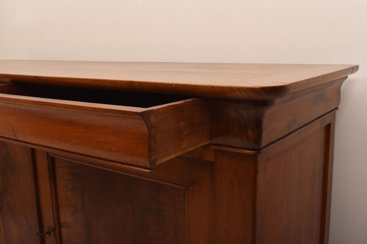 MOBILI ANTICHI, CREDENZA  ANTICA CAPPUCCINA IN NOCE, LUIGI FILIPPO, EPOCA OTTOCENTO (CRE43)-photo-1