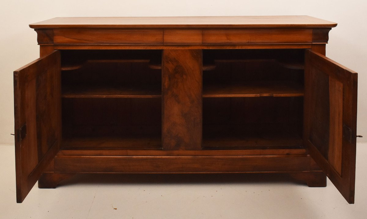 MOBILI ANTICHI, CREDENZA  ANTICA CAPPUCCINA IN NOCE, LUIGI FILIPPO, EPOCA OTTOCENTO (CRE43)-photo-2