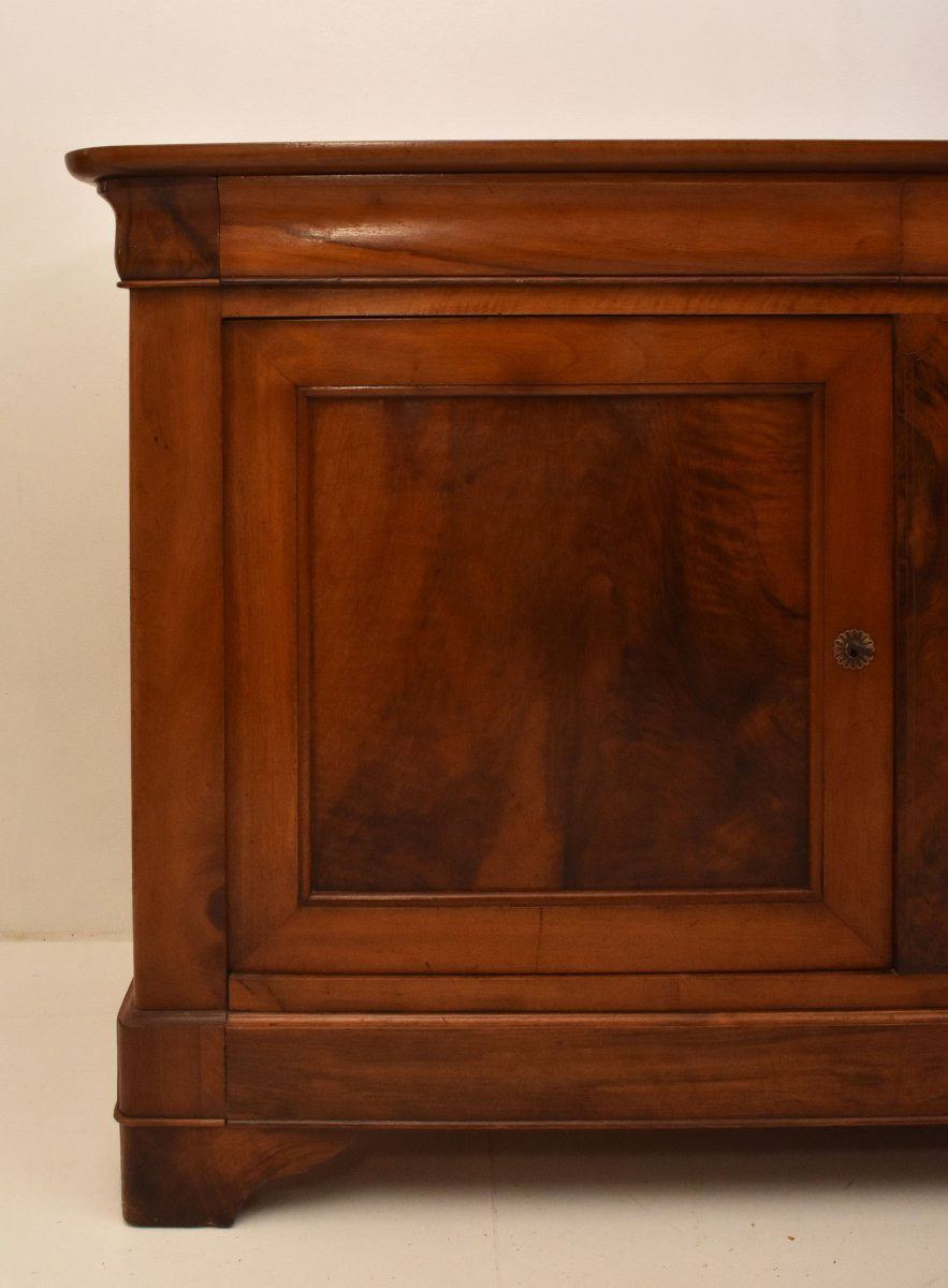 MOBILI ANTICHI, CREDENZA  ANTICA CAPPUCCINA IN NOCE, LUIGI FILIPPO, EPOCA OTTOCENTO (CRE43)-photo-7