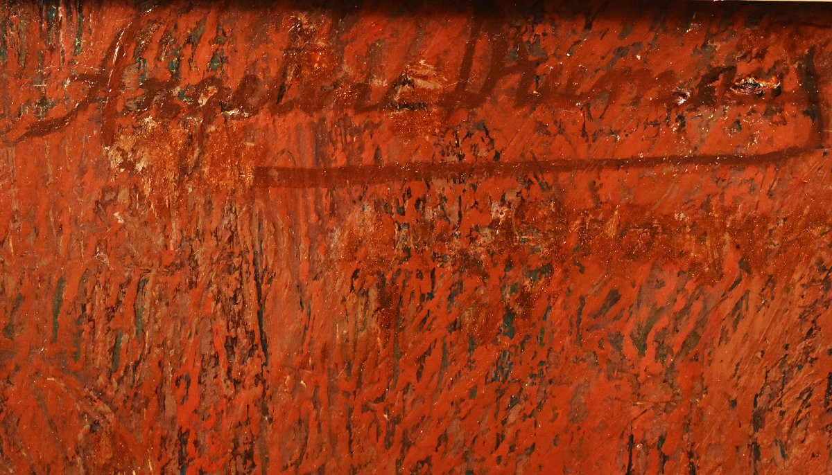 QUADRI ANTICHI, ART DECO, NATURA MORTA CON FIORI E VENTAGLIO, OLIO SU TELA, XX SECOLO. (QNM722)-photo-5