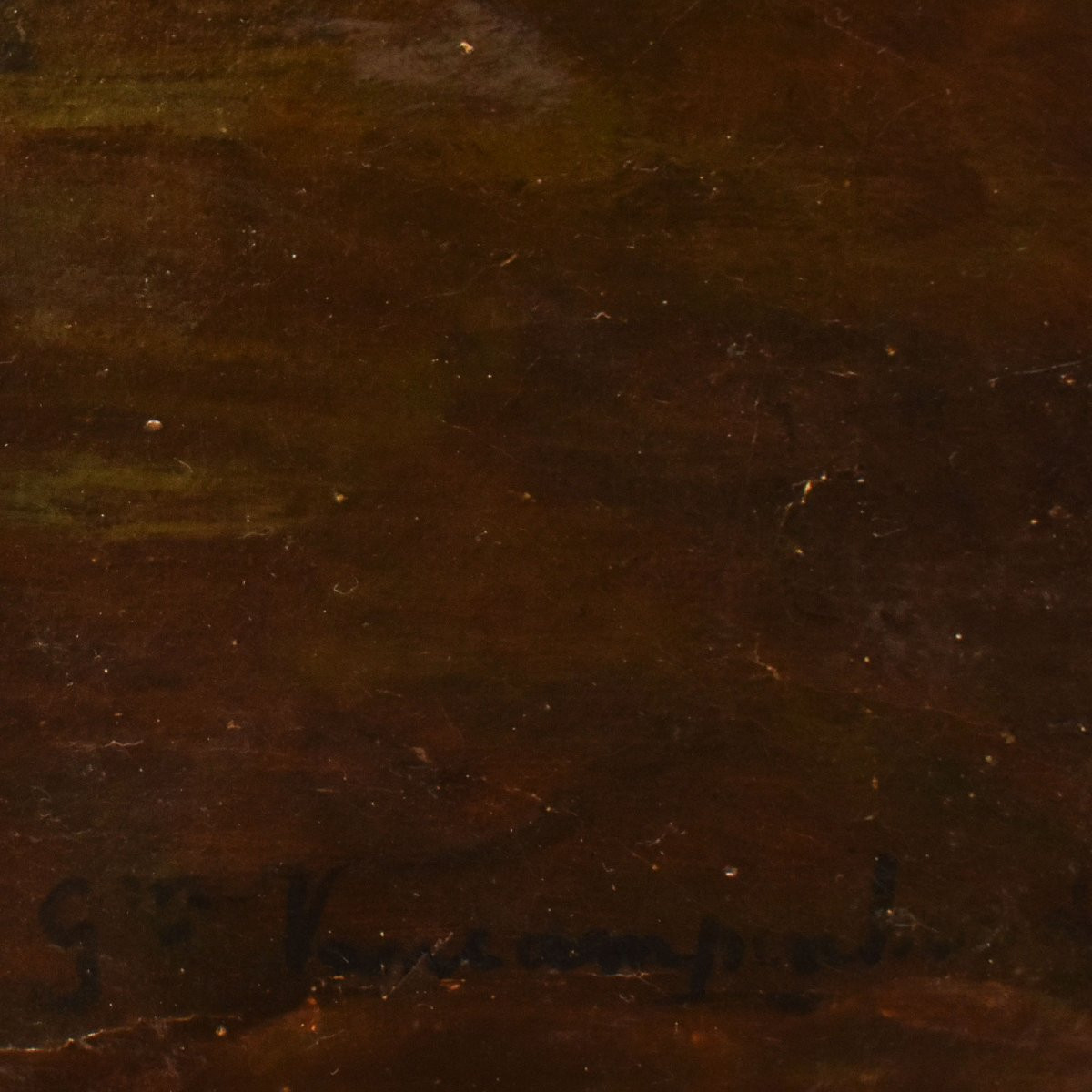 DIPINTI ANTICHI CON PAESAGGI CON MUCCHE E PASTORI, OLIO SU TELA, FINE DEL XIX SECOLO. (QP730)-photo-5