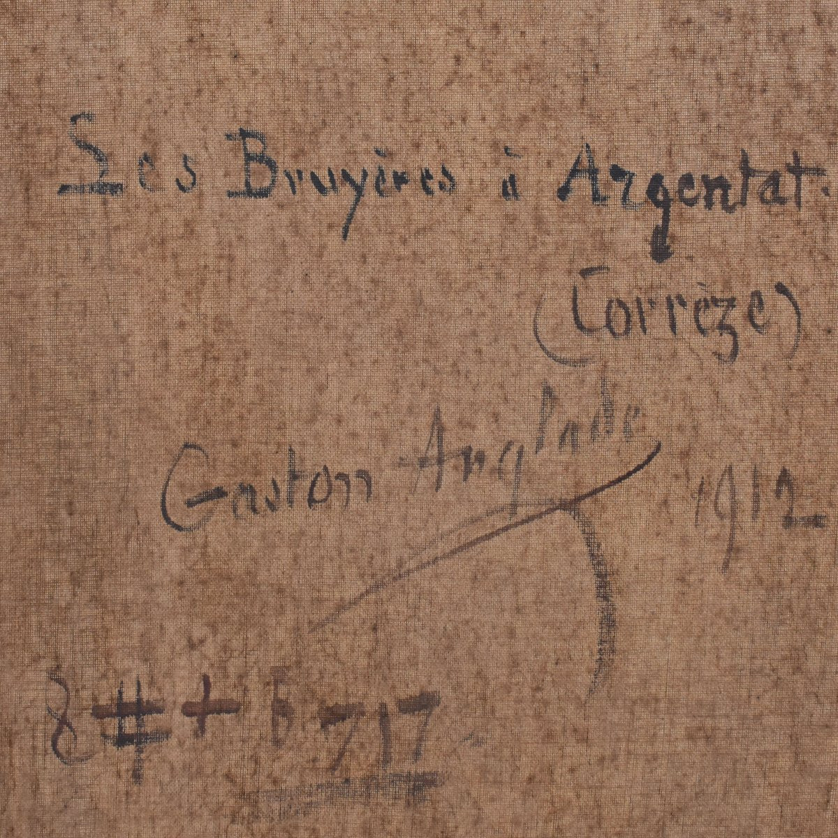 Dipinti Antichi Paesaggi, La Corrèze, Gaston Anglade, Olio Su Tela, Inizio XX Secolo. (QP733)-photo-6