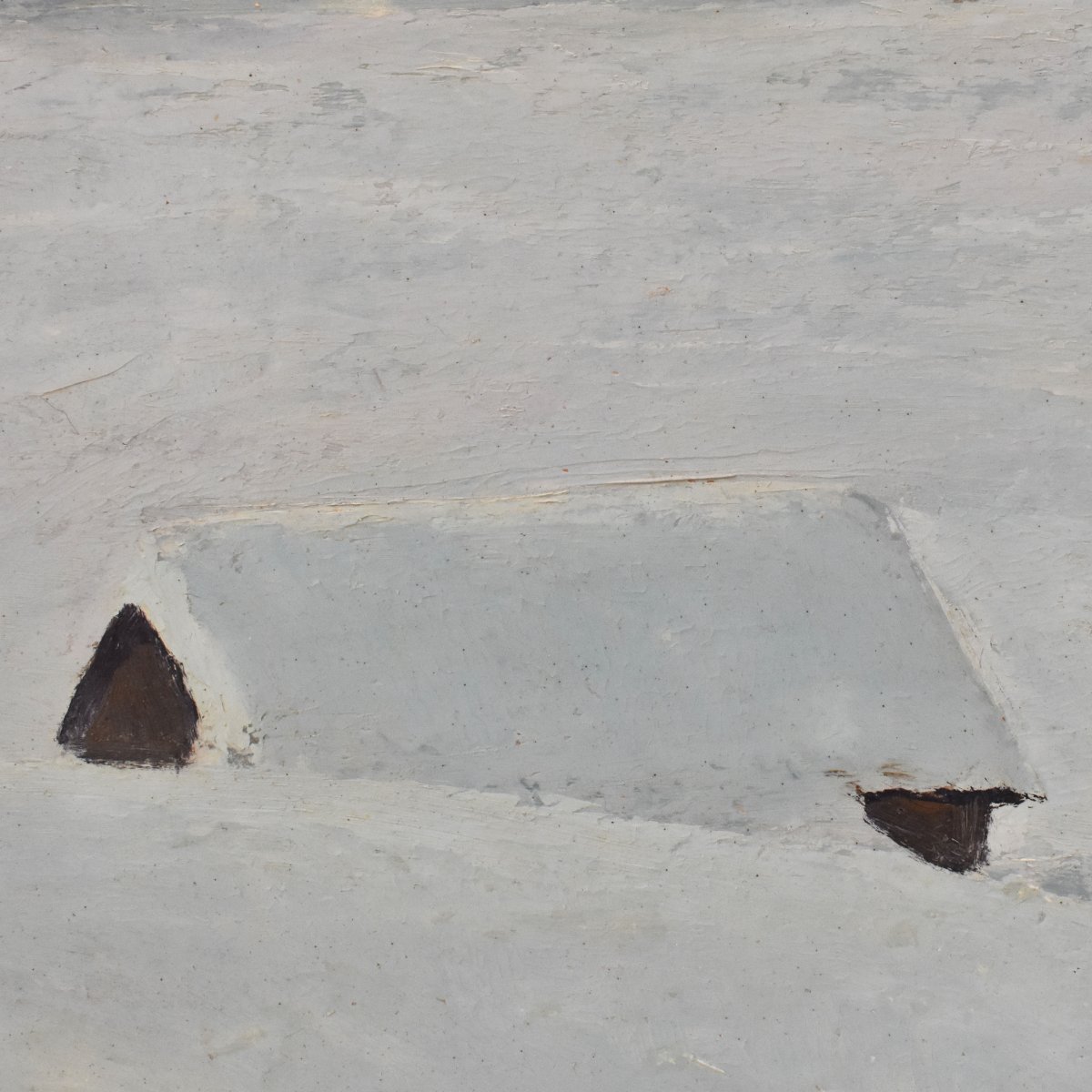 QUADRI PAESAGGI DI MONTAGNA, ALPI INNEVATE, OLIO SU TAVOLA, PRIMI DEL NOVECENTO. (QP749)-photo-3