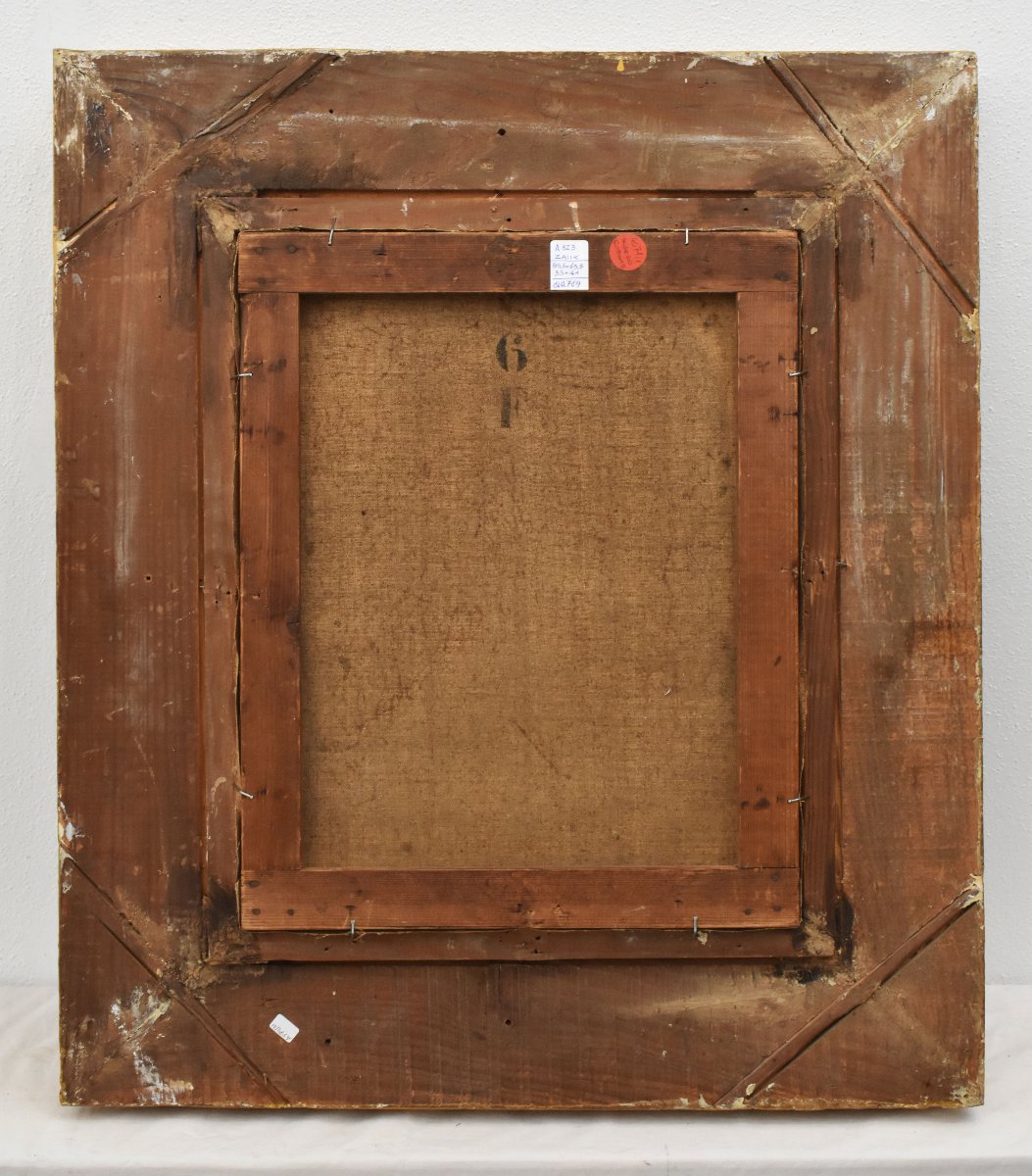 QUADRI ANTICHI, RITRATTI DI DONNA, OLIO SU TELA, EPOCA FINE OTTOCENTO. (QR769)-photo-5