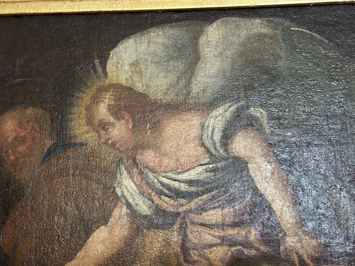 La liberazione di San Pietro olio su tela. XVII secolo-photo-4