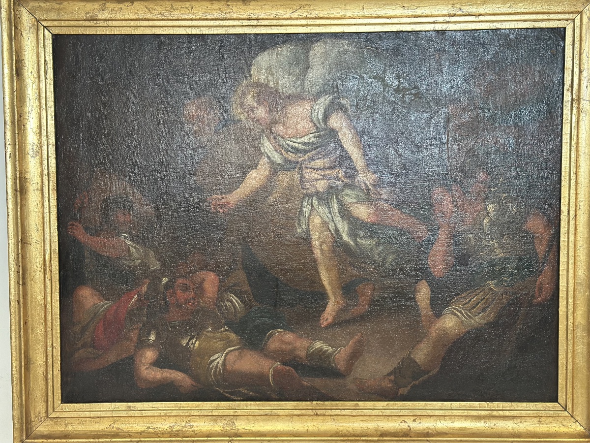La liberazione di San Pietro olio su tela. XVII secolo-photo-6