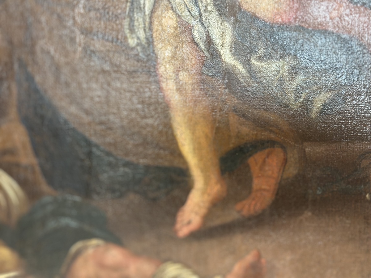 La liberazione di San Pietro olio su tela. XVII secolo-photo-1