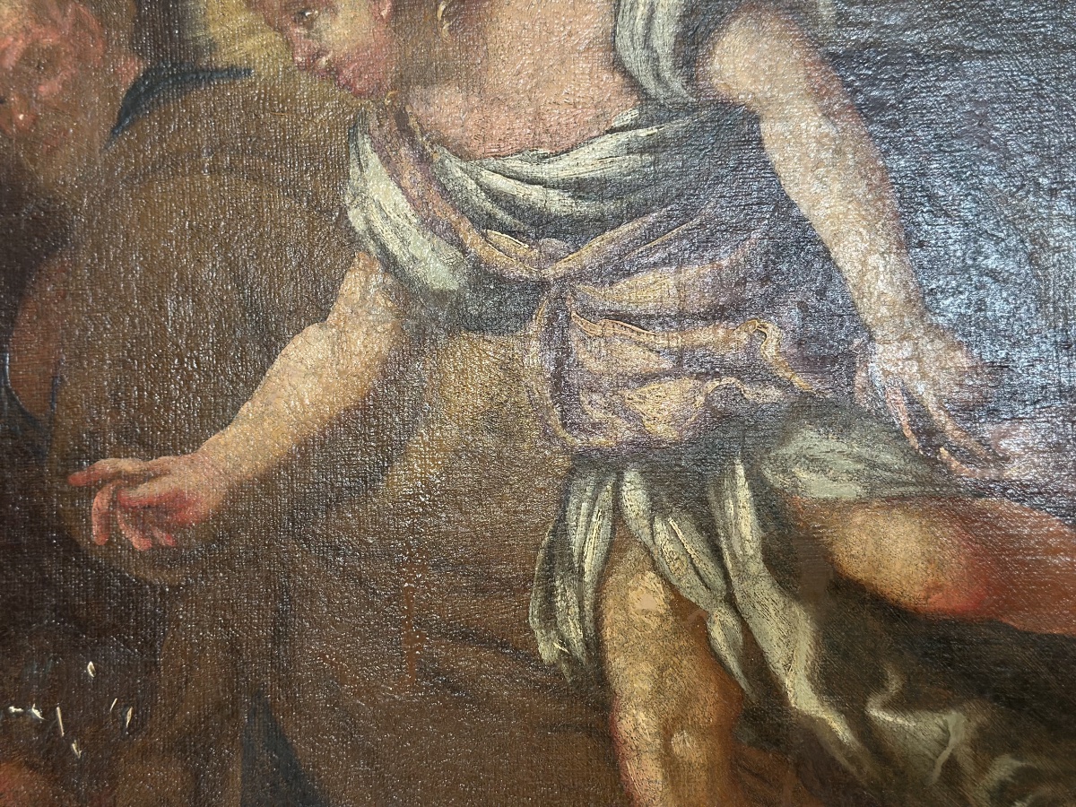 La liberazione di San Pietro olio su tela. XVII secolo-photo-2