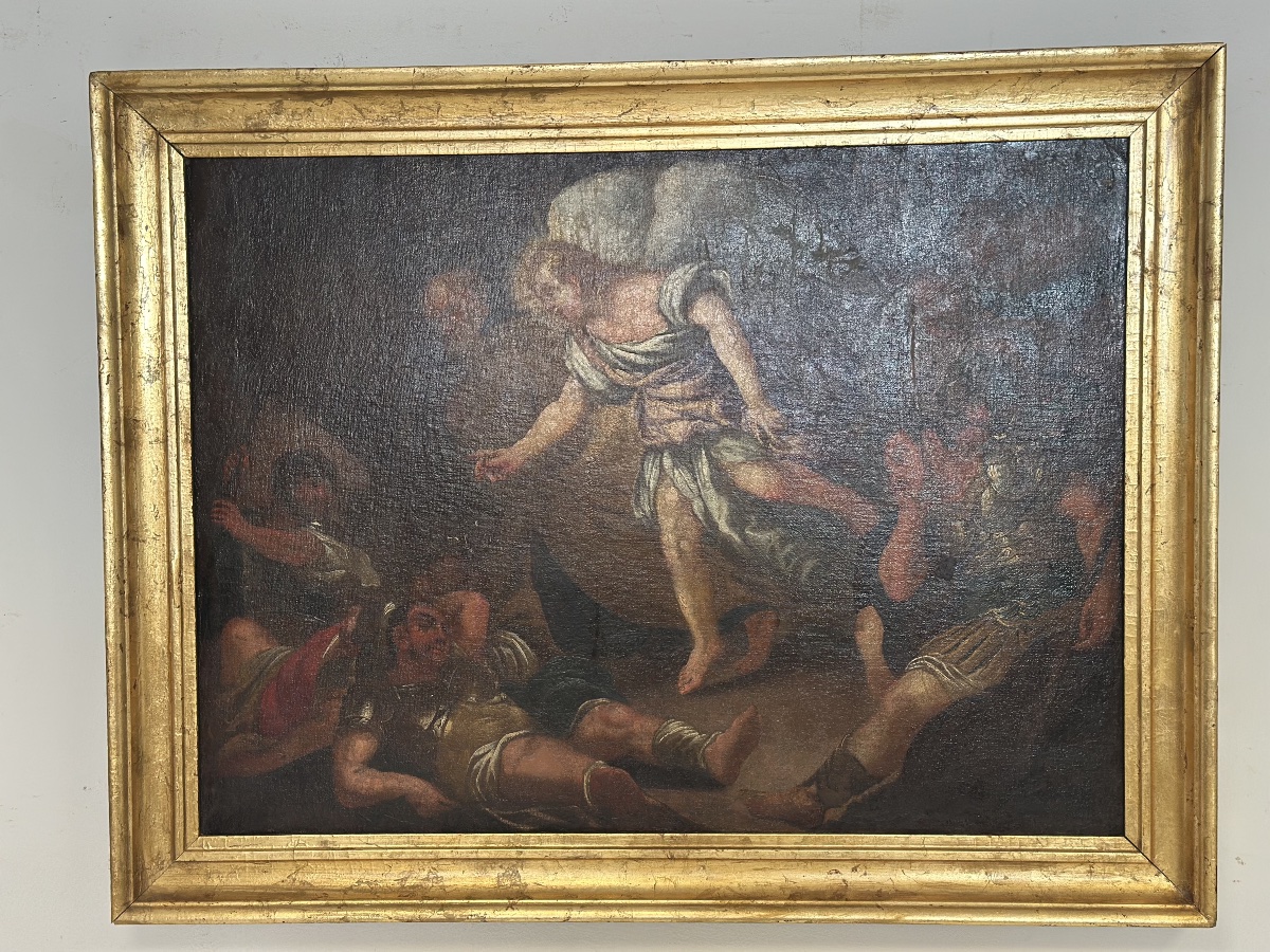 La liberazione di San Pietro olio su tela. XVII secolo-photo-4