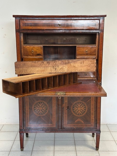 Secretaire Luigi XVI . Milano fine 700. Restaurato -photo-4