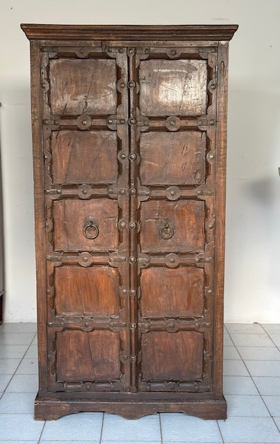 Armadio due ante in legno di teak manifattura orientale fine 700-photo-2