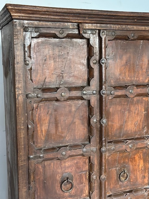 Armadio due ante in legno di teak manifattura orientale fine 700-photo-4