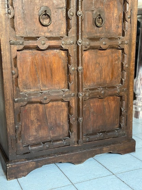 Armadio due ante in legno di teak manifattura orientale fine 700-photo-4