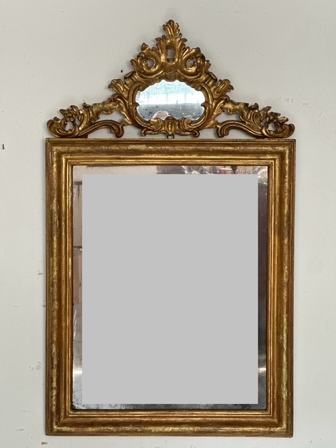 Specchiera in legno intagliato e dorato. Lombardia fine 700 Prezzo -photo-1