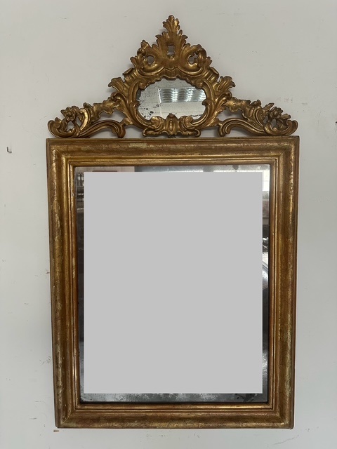 Specchiera in legno intagliato e dorato. Lombardia fine 700 Prezzo -photo-2