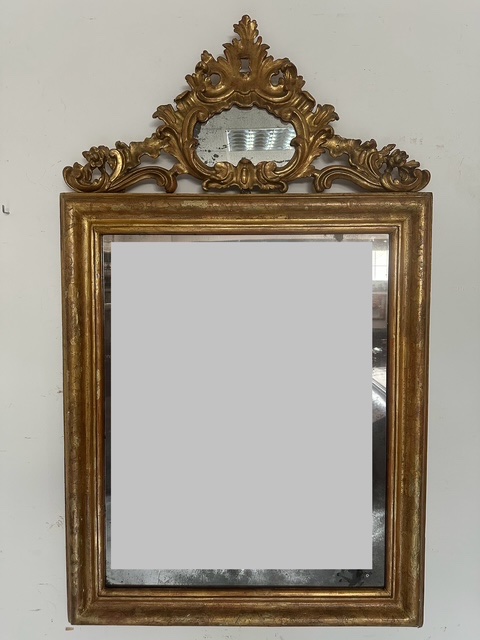 Specchiera in legno intagliato e dorato. Lombardia fine 700 Prezzo -photo-3