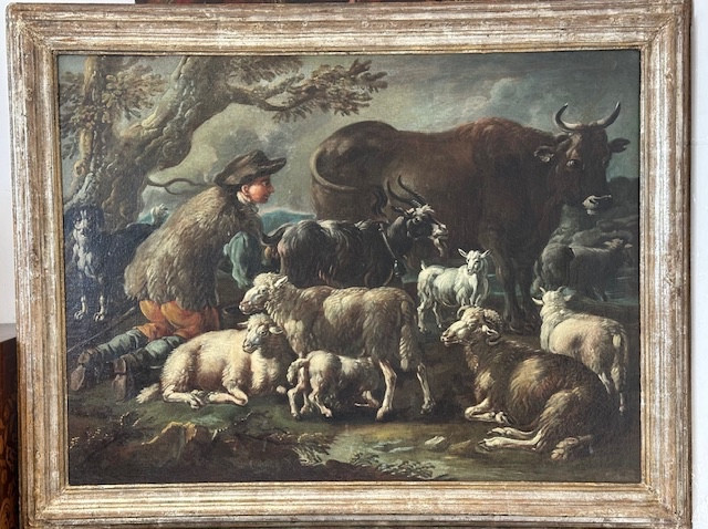 Philipp Peter Roos detto rosa da Tivoli . Francoforte 1657 / Roma 1706