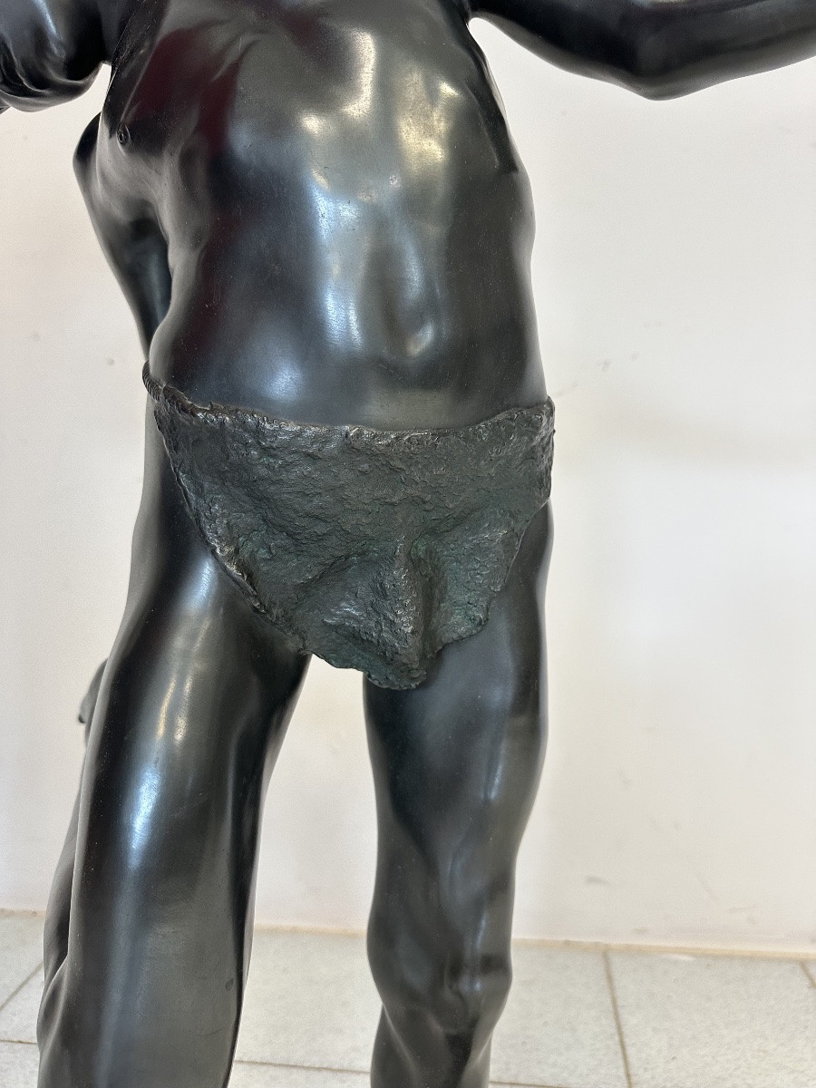 Fanciullo morso da un granchio . Bronzo. Altezza 103 cm-photo-8