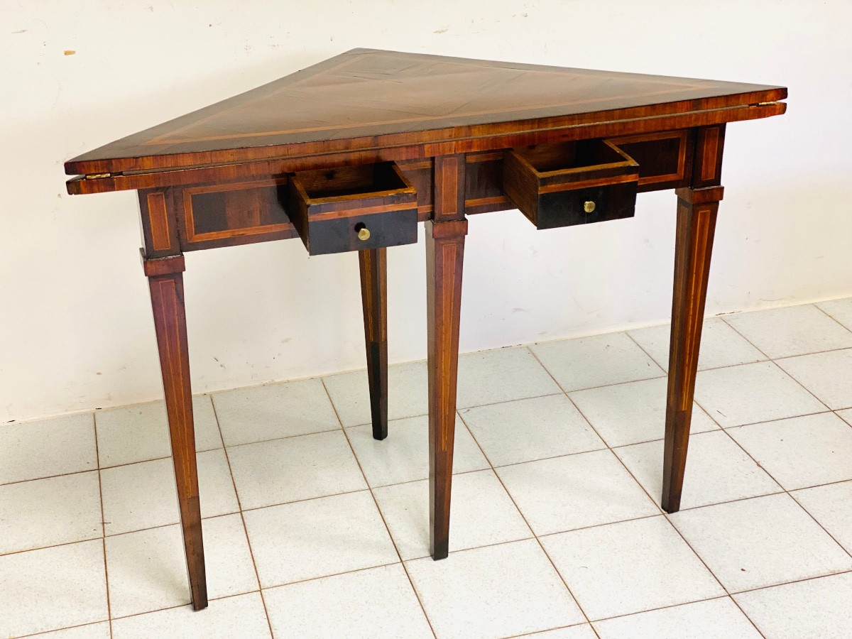 Tavolino da gioco luigi xvi . Genova fine 700.-photo-2