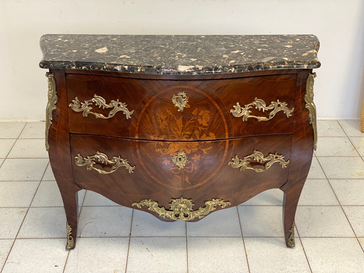 Cassettone bombato fronte e fianchi Napoleone III 800 -photo-2