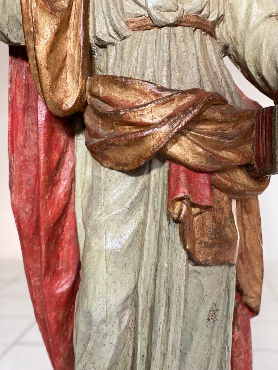 Scultura lignea laccata policroma XVII secolo-photo-6