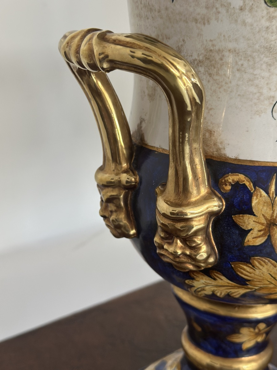 Coppia di Vasi Medicei . Batignani XX secolo 51 cm -photo-6