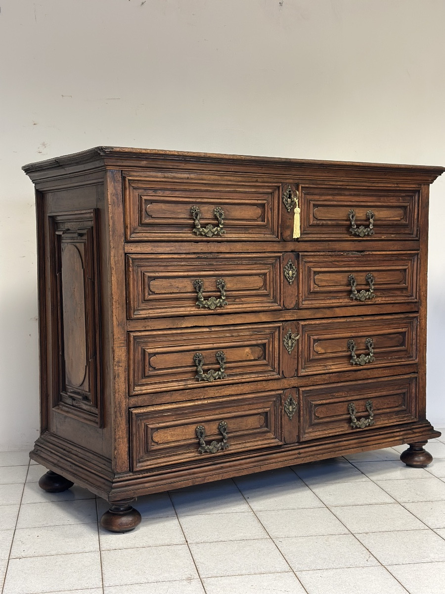 Canterano a scarabattolo noce . Lombardia 600-photo-3