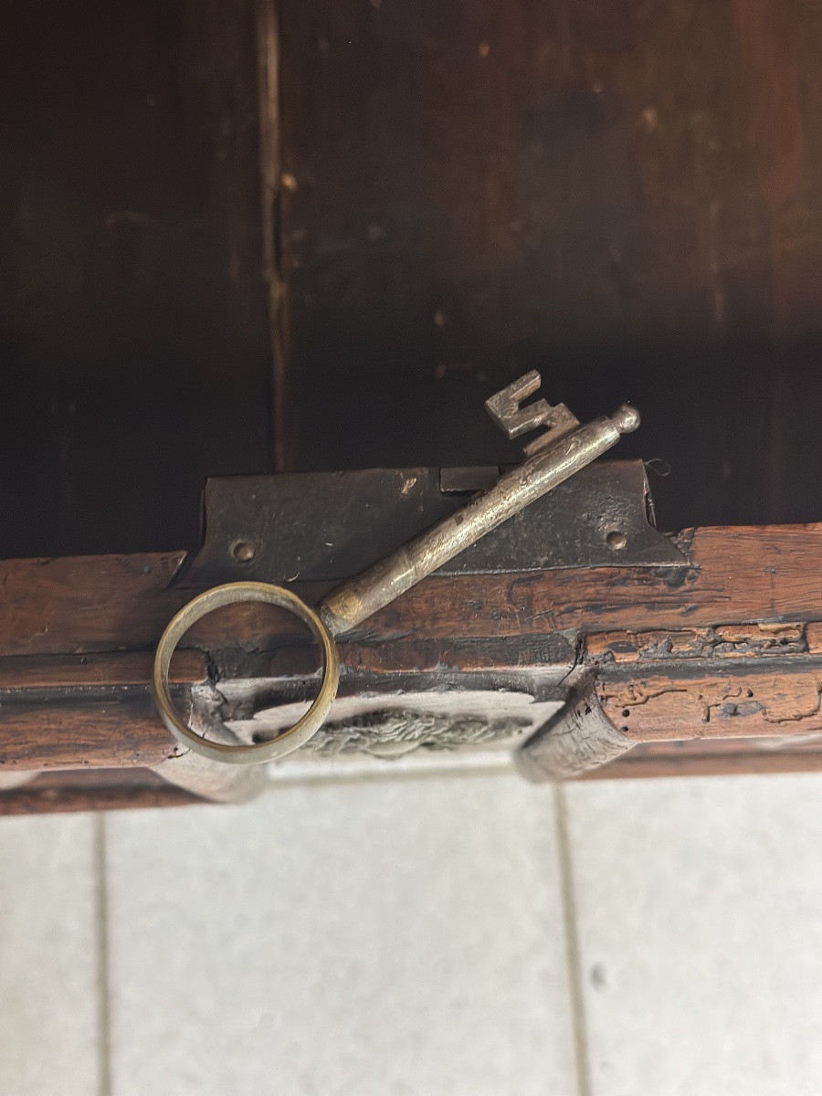 Canterano a scarabattolo noce . Lombardia 600-photo-2