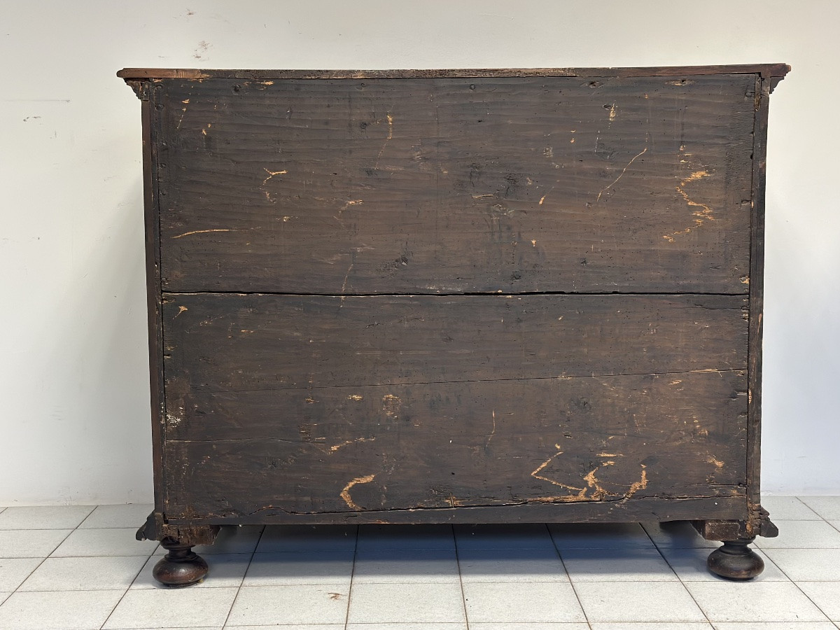 Canterano a scarabattolo noce . Lombardia 600-photo-4