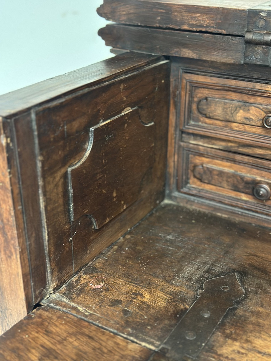 Canterano a scarabattolo noce . Lombardia 600-photo-6