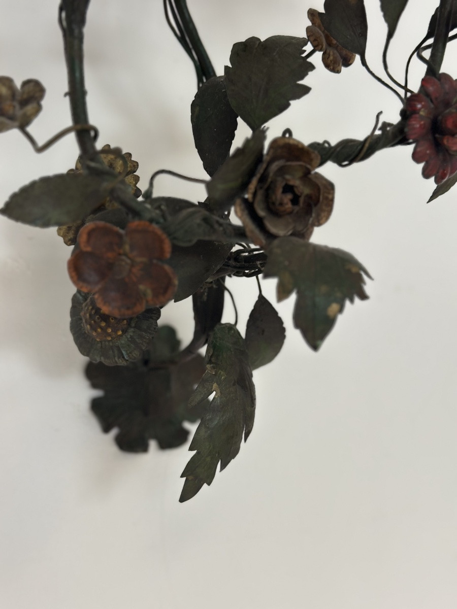 Applique Capodimonte cinque luci . Inizio XX secolo Prezzo di listino-photo-2